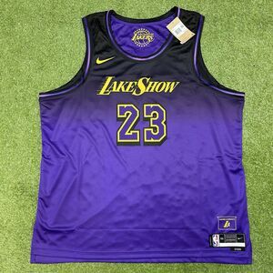 Nike Los Angeles Lakers LeBron James City Edition Swingman Jersey Men’s 3XL NWT